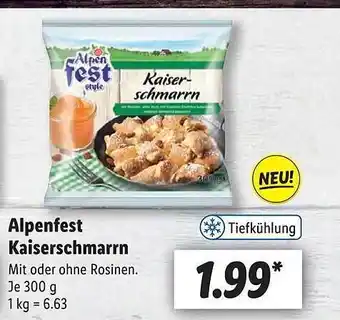 Lidl Alpenfest kaiserschmarrn Angebot