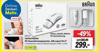 Lidl Braun limited edition ipl haarentfernungssystem „silk-expert pro 5“ Angebot