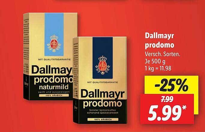 Dallmayr Prodomo Ganze Bohnen 1 Kg Angebot Alle Dallmayr prodomo Angebote - Entdecken Sie das günstigste Dallmayr