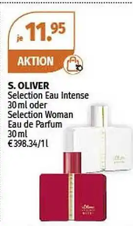 Müller S. oliver selection eau intense oder selection woman eau de parfum Angebot