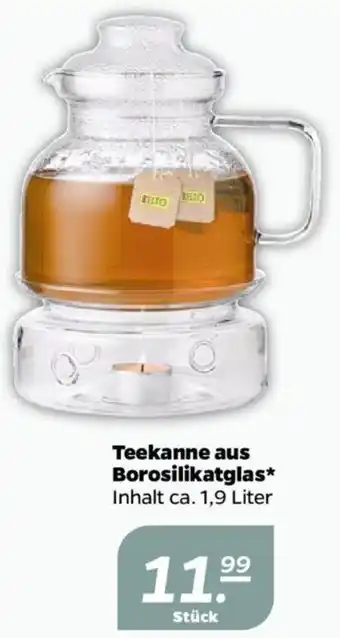 NETTO Teekanne aus Borosilikatglas 1,9 Liter Angebot