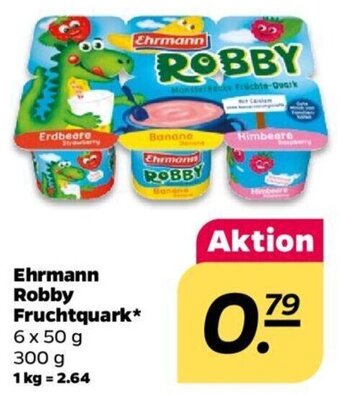 NETTO Ehrmann Robby Fruchtquark 6x50 g Angebot