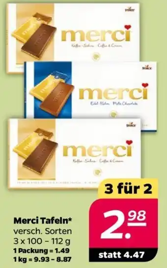 NETTO Merci Tafeln 3x100-112 g Angebot