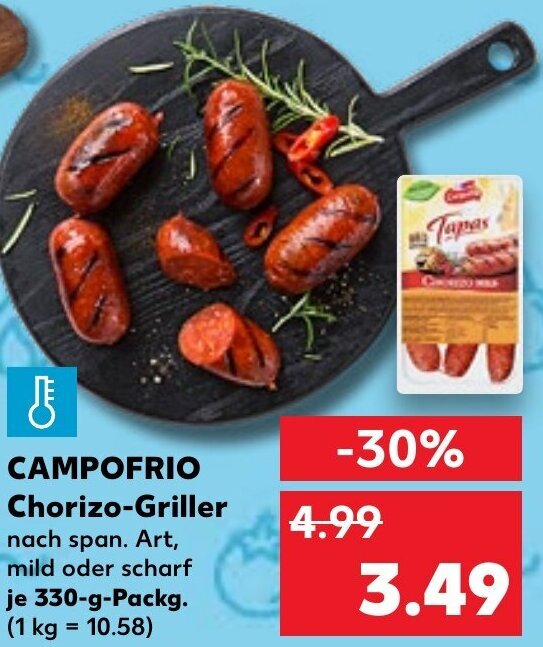 Campofrio Chorizo Griller 330 g Packg. Angebot bei Kaufland