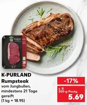 Kaufland K-Purland Rumpsteak 300 g Packg. Angebot