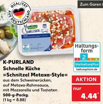 Kaufland K-Purland Schnelle Küche Schnitzel Metaxa Style Angebot