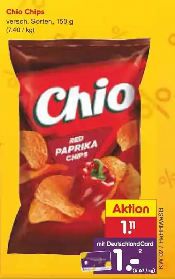 Netto Marken-Discount Chio Chips 150 g Angebot