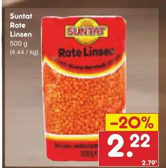 Netto Marken-Discount Suntat Rote Linsen 500 g Angebot