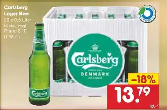 Netto Marken-Discount Carlsberg Lager Beer 20*500 ml Angebot