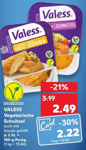 Kaufland Valess Vegetarische Schnitzel 180 g Packg. Angebot