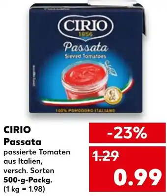 Kaufland Cirio Passata 500 g Packg. Angebot