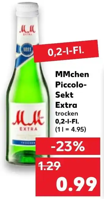 Kaufland MMchen Piccolo Sekt Extra 0,2 L-Fl. Angebot