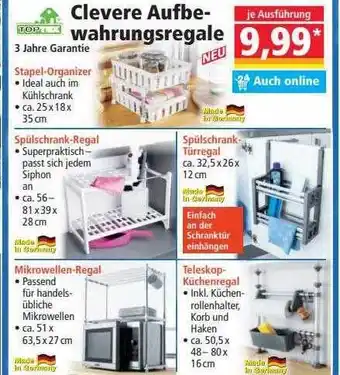 Norma Toptex clevere aufbewahrungsregale Angebot