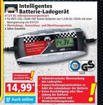 Norma Diamond car intelligentes batterie-ladegerät Angebot