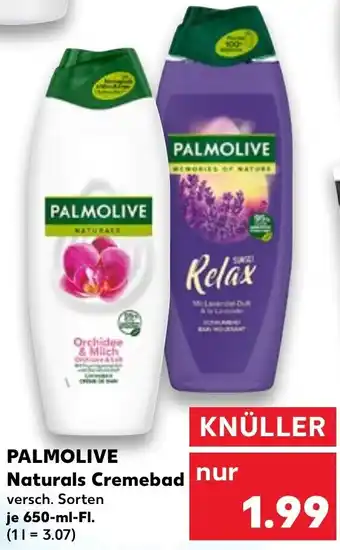 Kaufland Palmolive Naturals Cremebad 650 ml Fl. Angebot