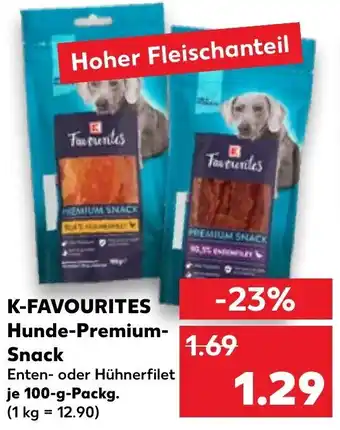 Kaufland K-Favourites Hunde Premium Snack 100 g Packg. Angebot