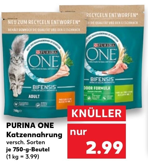 Purina One Katzennahrung 750 g Beutel Angebot bei Kaufland