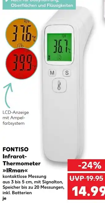 Kaufland Fontiso Infrarot Thermometer IRman Angebot