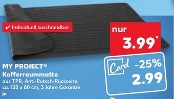 Kaufland My Project Kofferraummatte Angebot