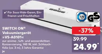 Kaufland Switch On Vakuumiergerät VS-A0101 Angebot