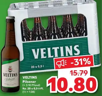 Kaufland Veltins Pilsener Ka. 20x0,5 L-Fl. Angebot