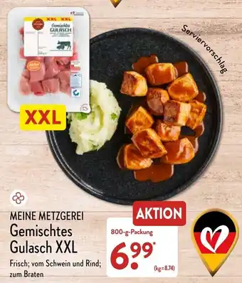 Aldi Nord Meine Metzgerei Gemischtes Gulasch XXL 800 g Packung Angebot