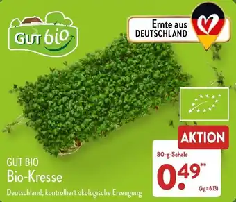 Aldi Nord Gut Bio Bio-Kresse 80 g Schale Angebot