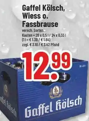 trinkgut Gaffel kölsch, wiess oder fassbrause Angebot