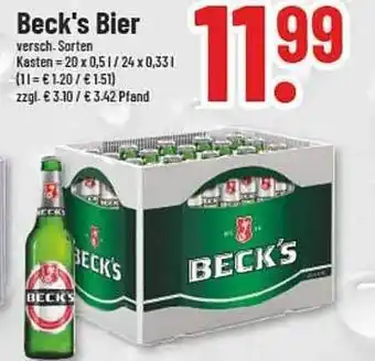 trinkgut Beck's bier Angebot