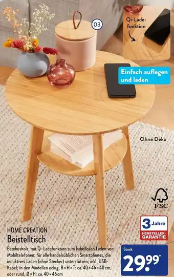 Aldi Nord Home Creation Beistelltisch Angebot