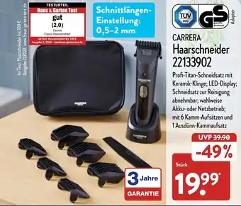 Aldi Nord Carrera Haarschneider 22133902 Angebot