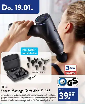 Aldi Nord Quigg Fitness Massage Gerät ANS-21-087 Angebot