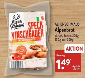 Aldi Nord Alpenschmaus Alpenbrot 200, 250, 300 g Packung Angebot