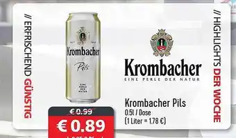 Getränkehaus Krombacher pils Angebot