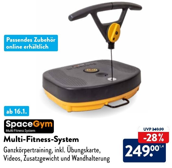 SpaceGym Multi Fitness System Angebot bei Aldi Nord