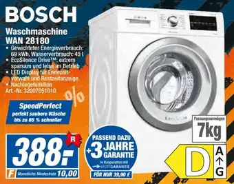 expert Techno Land Bosch Waschmaschine WAN 28180 Angebot