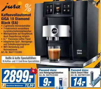 expert Techno Land jura Kaffeevollautomat GIGA 10 Diamond Black (EA) Angebot