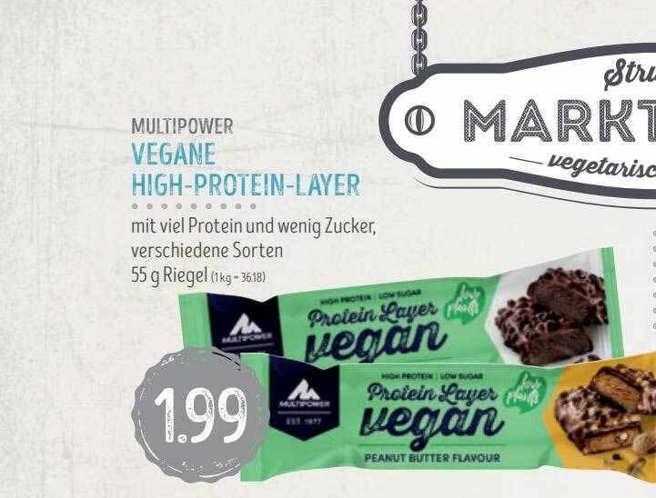 Multipower vegane highproteinlayer Angebot bei Edeka Struve