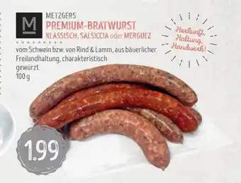 Edeka Struve Metzgers premium-bratwurst klassisch, salsiccia oder merguez Angebot