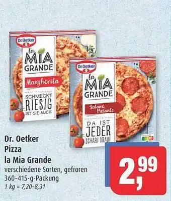 Markant Markt Dr oetker pizza la mia grande Angebot