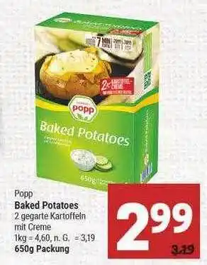 Marktkauf Popp baked potatoes Angebot