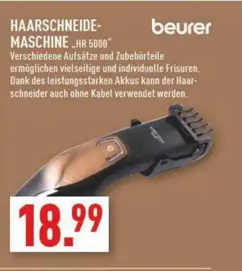 Marktkauf Beurer haarschneider-machine „hr 5000“ Angebot