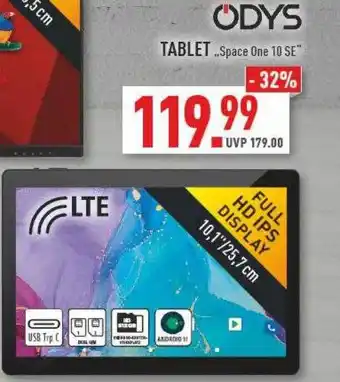 Marktkauf Odys tablet „space one 10 se“ Angebot