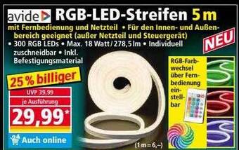 Norma Avide rgb-led-streifen Angebot