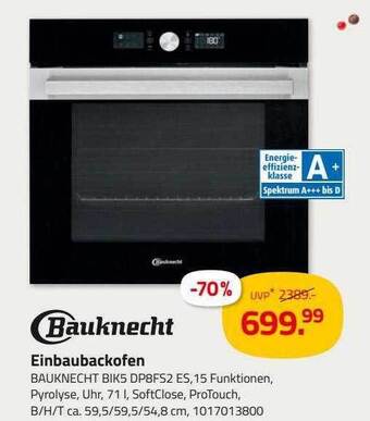 ROLLER Bauknecht einbaubackofen Angebot