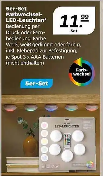 NETTO 5er-set farbwechsel led-leuchten Angebot