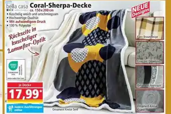 Norma Bella casa coral-sherpa-decke Angebot