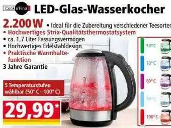 Norma Led-glas-wasserkocher Angebot