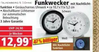 Norma Falkenbero & söhne funkwecker Angebot