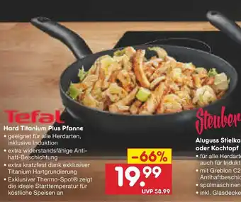 Netto Marken-Discount Tefal Pfanne Hard Titanium Plus Angebot